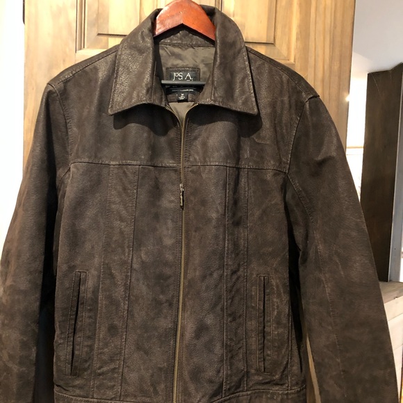 JoS A BANK … mens leather coat NWOT - Picture 16 of 16